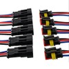E Support™ 5Pcs 3 Pin Way Car Auto Waterproof Electrical