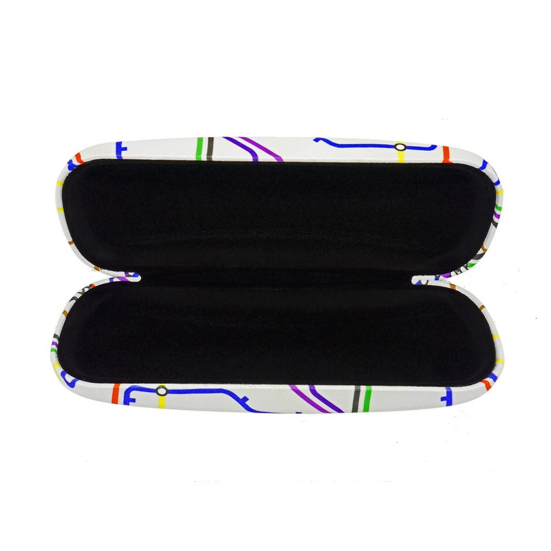 Underground Tube Map Hard Unisex Medium Size Glasses Case -