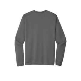 SPORT-TEK Unisex Posi-UV Pro Long Sleeve Tee, Dark Smoke Grey, Small