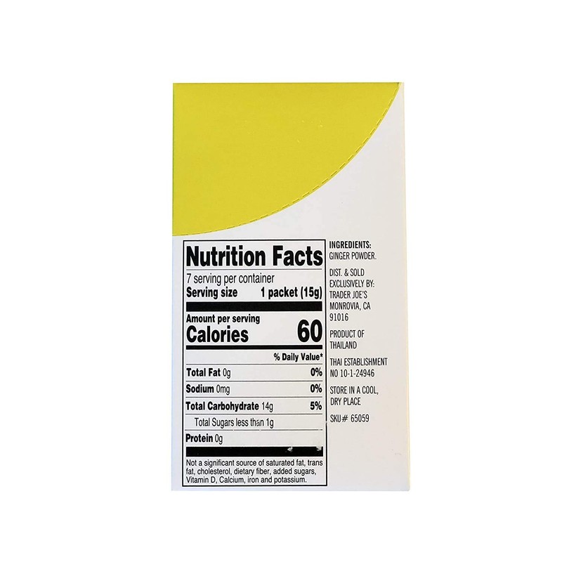 Trader Joe's 100% Natural Ginger Drink Mix 7 - 0.5oz