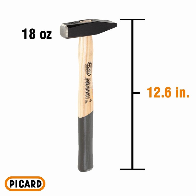 Picard 0000102-0500 500 g German Pattern Hand/Riveting Hammer - Brown/Black