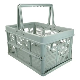 Hw Home Cesta De Almacenamiento Plegable Con Mango 28l Multicolor