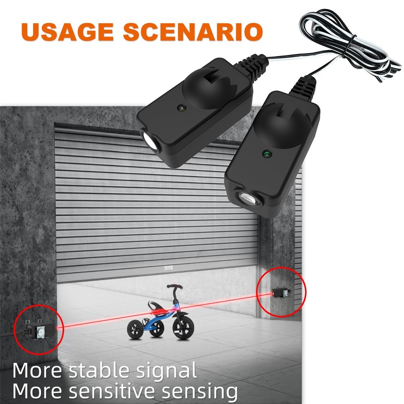 Garage Door Safety Sensor kit- Compatible with Chamberlain/Craftsman/Liftmaster Garage Door