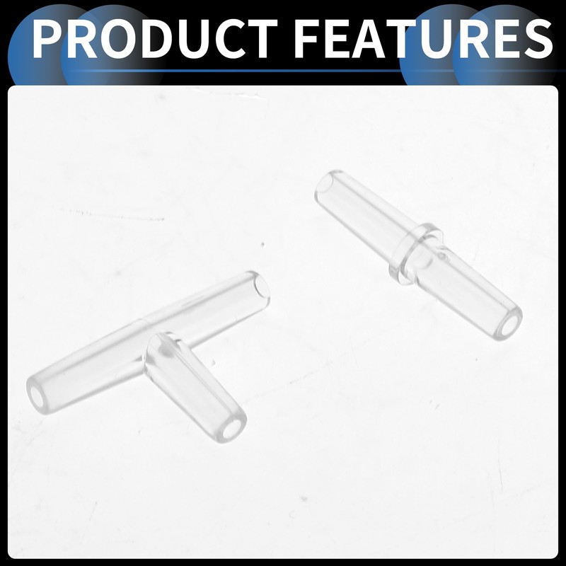 X AUTOHAUX Plastic Hose Barb Fittings, 3/16" Stright Barb Connector