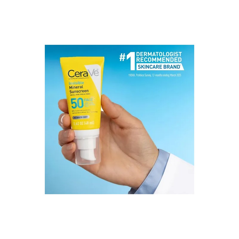 Cerave Protector Solar Mineral Invisible Niacinamida Spf 50