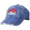 Diesel A010760SAZV Men's Cap, Denim Embroidery, indigo blue