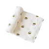 TOYANDONA Baby Swaddle Blanket Soft Silky Bamboo Muslin Swaddle Blankets