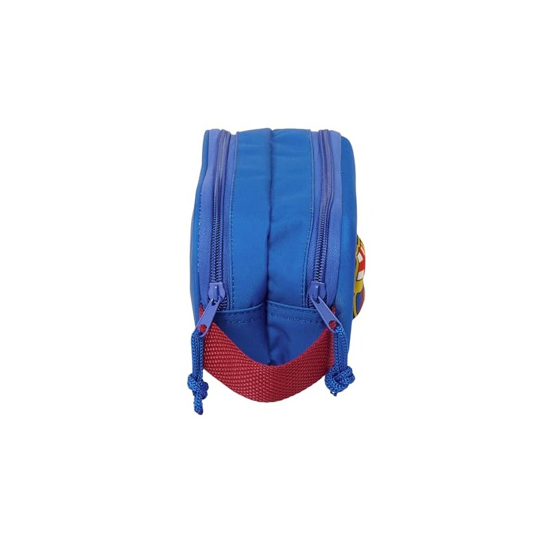 Safta F.C. Barcelona 3D Double Pencil Case for Children, Ideal