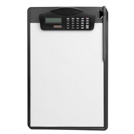 Multifunctional Clipboard with Calculator Plastic Storage Clipboard Pen Clip Writing Pad File Folders Business Office Document Holder A4 Letter Size Clipboard for School Meeting Classes