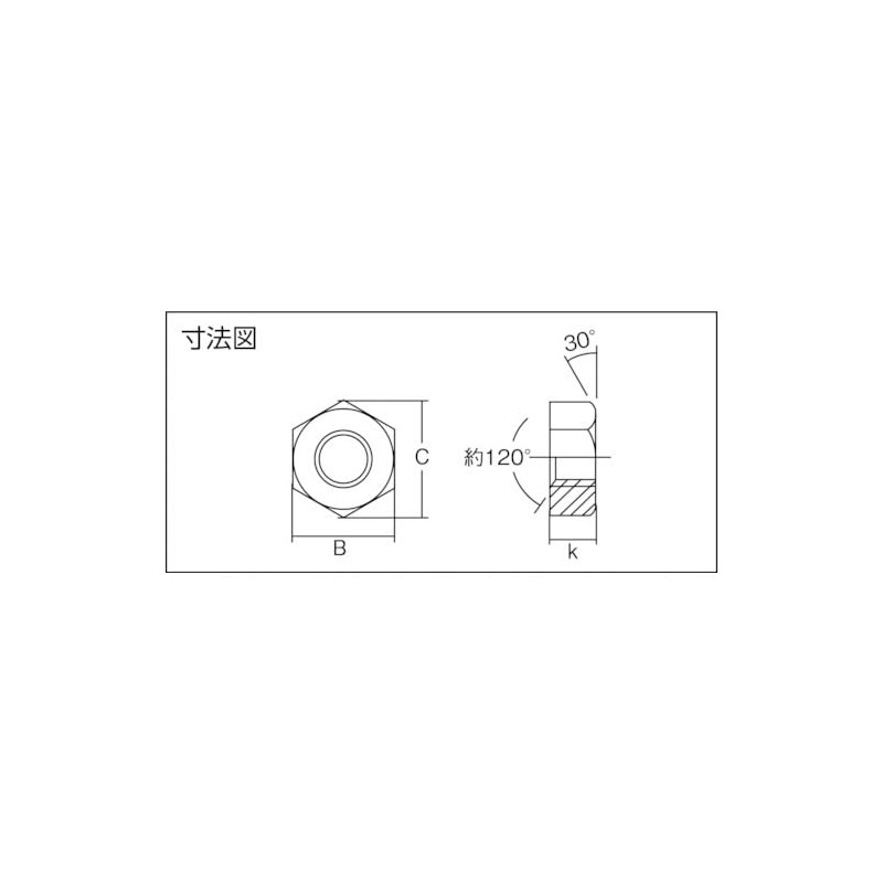 TRUSCO B624-0018 Hex Nut Hot Dip Galvanized M18X2.5 Pack of
