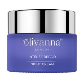 Olivanna Intense Repair Night Cream | Repair, Restore & Refresh Face Cream For Women | Hyaluronic Acid Overnight Care | Tightening & Firming Facial Moisturiser For Sensitive Skin | Vegan Ingredients