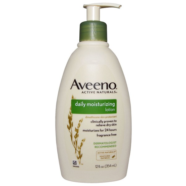 Aveeno, Active Naturals, Daily Moisturizing Lotion, Fragrance Free, 12 fl oz (354 ml) - 2pc
