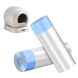 Alllion Self Cleaning Litter Box, Automatic Litter Box Liners, Tear Free Liner, Multi-Purpose Extra Thick Garbage Bags, 18 x 20 Inches, 60 Count