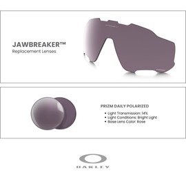 Oakley Original Jawbreaker OO9290 00000331 PRIZM Daily Polarized Replacement Lenses For Men For Women+ Bundle Microfiber Pouch -FRAMES NOT INCLUDED