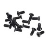 sourcing map M4 x 10mm Phillips Screw Fastener Black for