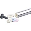 Rosenstein & Söhne Non-stick dough rollers: set of 2, height-adjustable