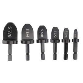 Operitacx 1 Set 6pcs Expander Tube Plumbing Extension Tubing Flaring Tool Kit Flare Tool Repairing Tool Black Steel