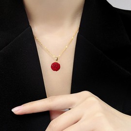 Stocking Stuffers Gifts for Women Heart Necklace for Women Rhinestone Heart Necklace Crystals Heart Choker Necklace Love Heart Pendant Necklace Wedding Birthday Jewelry Trendy