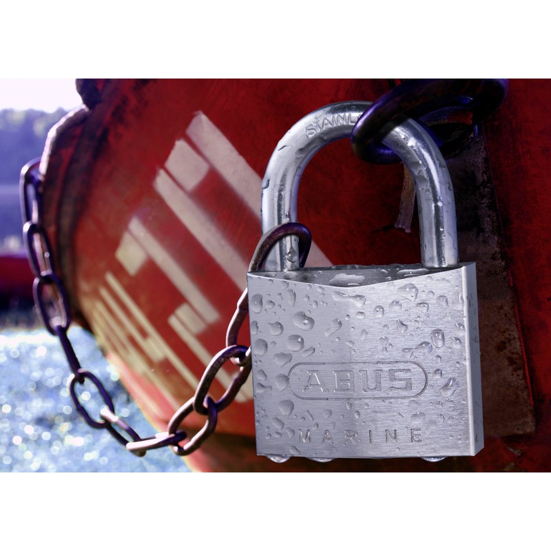 ABUS 75IB/30 Small Stainless Brass Lock with 2 Keys for
