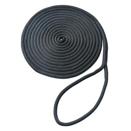 DockLine Festmacher Ø 10mm Bruchlast 2.000 daN Auge 30cm Schwarz 4 Meter