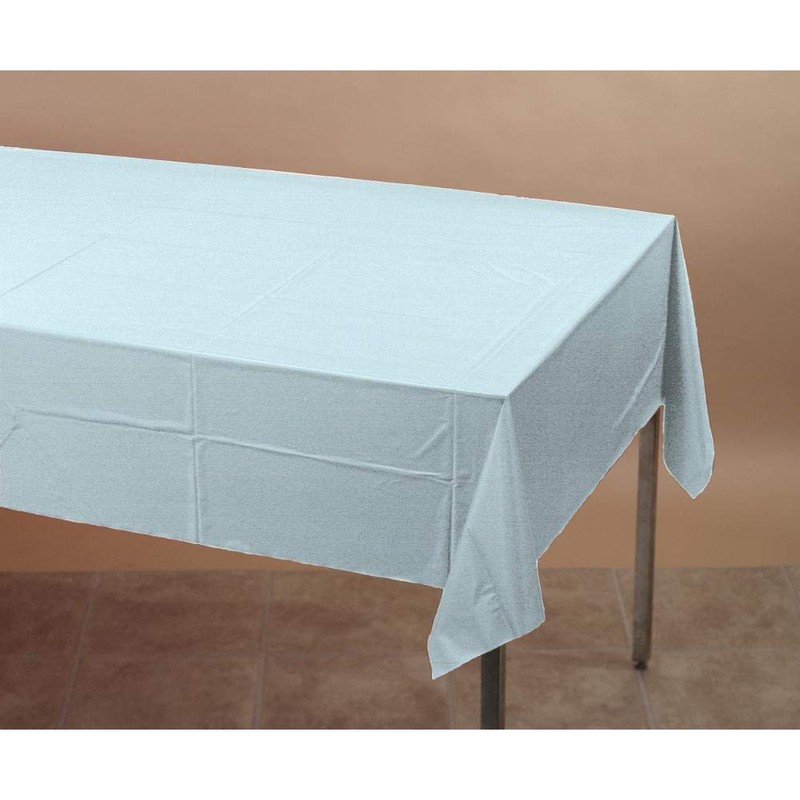 Creative Converting Tablecover Tableware items, 54" x 108", Pastel Blue