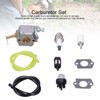 Carburetor Spark Plug Tubing Kit for Homelite UT‑10781 UT‑10926 33cc