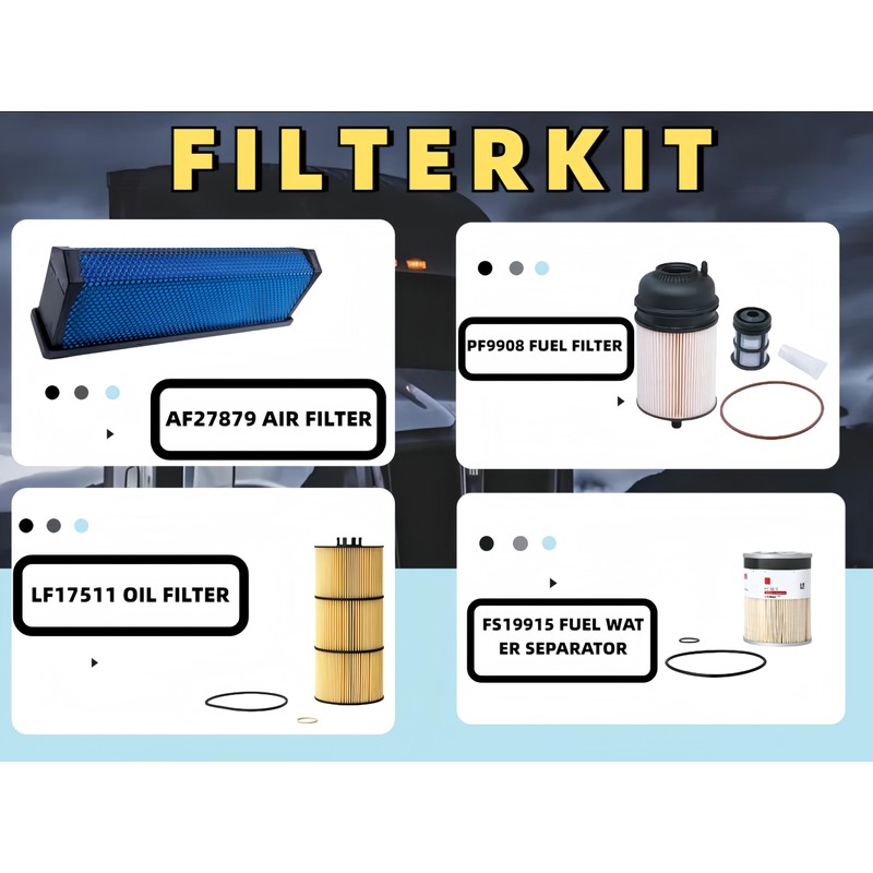 TMLGB AF27879 FS19915 PF9908 LF17511 Filter Kit,for Freightliner Cascadia DD13