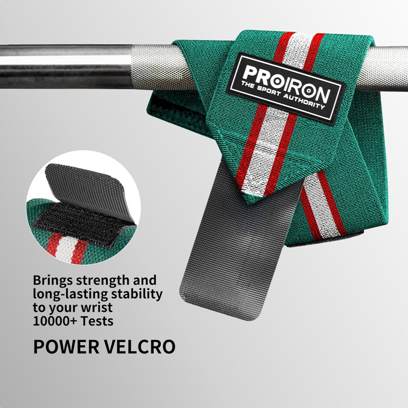 PROIRON Weightlifting Wrist Wraps-Giant Crocodile Green