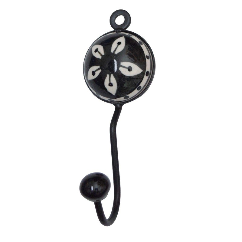 Knober Indigo Ceramic Wall Hooks Coat Hooks Clothes Hooks (04th