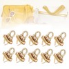 10Pcs Turn Lock Sturdy Durable Alloy Material Wide Classic Style