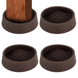 2 x 2 Rubber Caster Cups, Round Non Slip Furniture Pads, Non Skid Furniture Cups, Anti-Slip Gripper Furniture Caster Floor Grip, Anti Skid Leg Coasters Floor Protector for Bed Couch Stoppers(4 Pack)