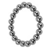 10mm Round Terahertz Beads Bracelet Energy Stone Elastic Flexible Stylish