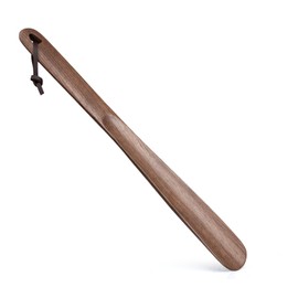 Beniaflow 15Inch Wooden Shoe Horn,Long Handle For Seniors Women Men Kids,Fas-Grade Walnut Wood Shoehorn For Pregnancy