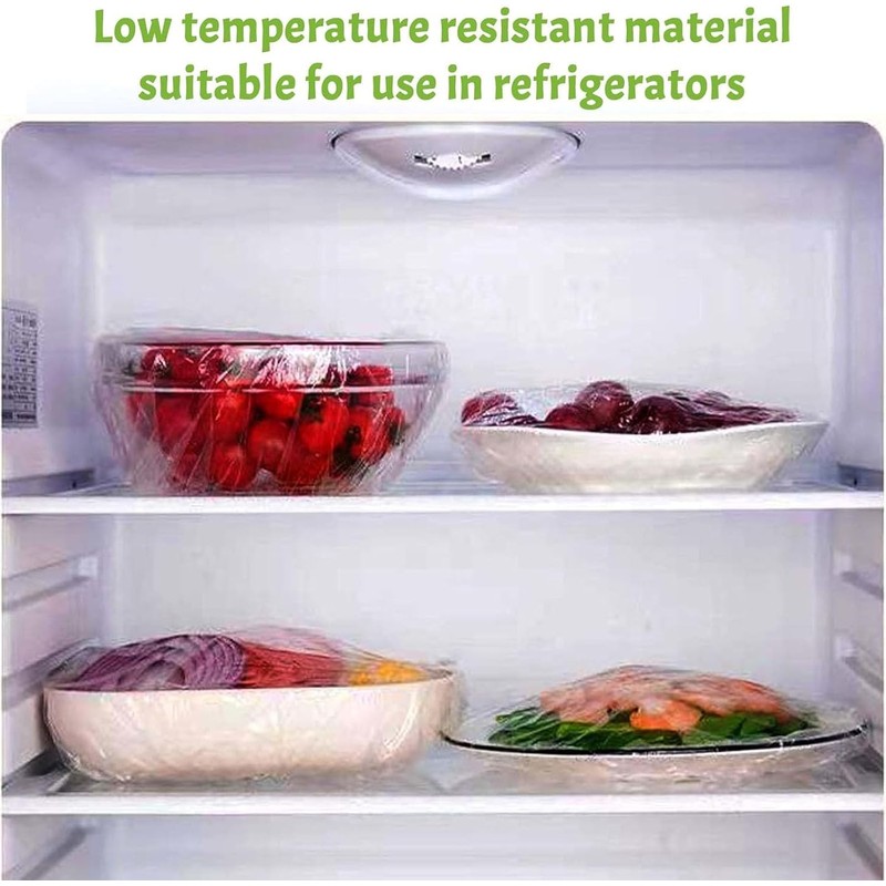 WADY 200 Pcs Food Covers Clear Elastic Food Storage Covers