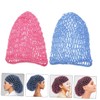 Healeved 4pcs Crocheted Hair Net Cap for Women Sleep Cap