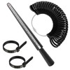 Accmor Ring Size Measuring Tool Includes Plastic Ring Sizer Mandrel