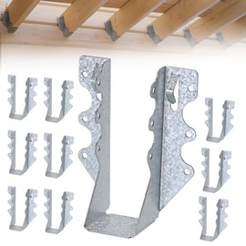 OGANAZI 25 PCS 2x6 Steel Joist Hangers, 20 Gauge Galvanized Double Shear Face Mount Joist Hanger Rafter Brackets for Wood, Hurricane Ties for Decks, Floors, Ceilings & Pergolas