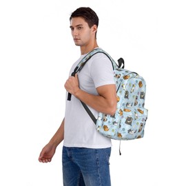 Nmbvcxz Cut cats Backpack for Women 16.9 inch Travel Casual Laptop Backpack Lightweight Waterproof Hiking Daypack