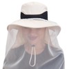 Ponytail Mosquito Head Net Hat - Wide Brim Sun Hats