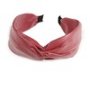 Raspberry Faux Leather Wide Chunky Flex HeadBand/Head Band