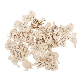 ABOOFAN 150pcs Wooden Bird Pendants Hand Painted Slices for DIY Crafting Bedroom Wall Ornaments Unique Home Decor for Weddings Parties and Birthdays
