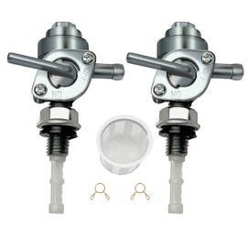 2 Pack Generator Male Fuel Petcock Shut Off Valve M10X1.25mm with Fuel Strainer Fit for Honda EU2000i EU2200i EU3000iS for Predator 2000 3500 Inverter for Yamaha EF2000iS EF2200iS Gas Tank Switch