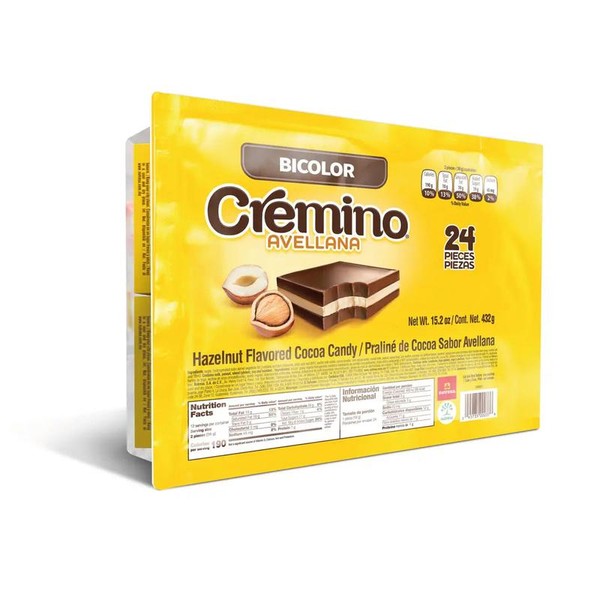 Cremino Bicolor Chocolate Tray | Hazelnut & Milk Chocolate Bars