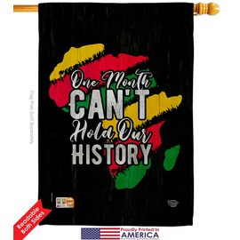 Hold Our History House Flags Pack Black Lives Matter BLMCelebrates African Americans Heritage Support Troops Small Decorative Gift Yard Banner Double-Sided Made In USA 28 X 40