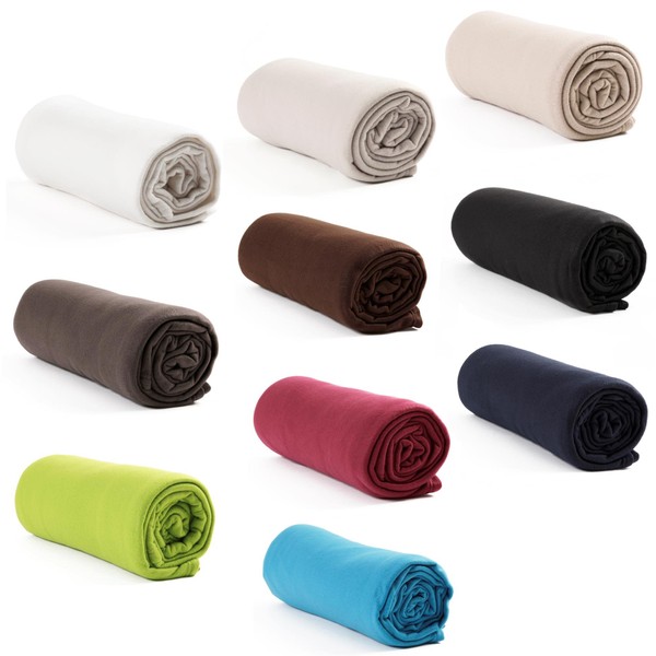 Estexo Polar Fleece Bedspread 2 Sizes / 10 Colours Available