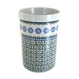 Blue Rose Polish Pottery Maia Utensil Jar