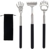 Xpudding Back Scratcher Set, 3 Pack Stainless Steel Telescoping Scratchers