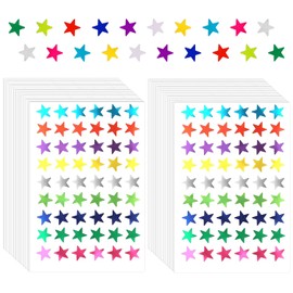1620 pcs Small Foil Star Stickers for Kids Reward, Shiny Gold Incentive Self Adhesive Little Colored Star Award Metallic Sticky for Students Chart for Children Homework Teacher Classroom School Office