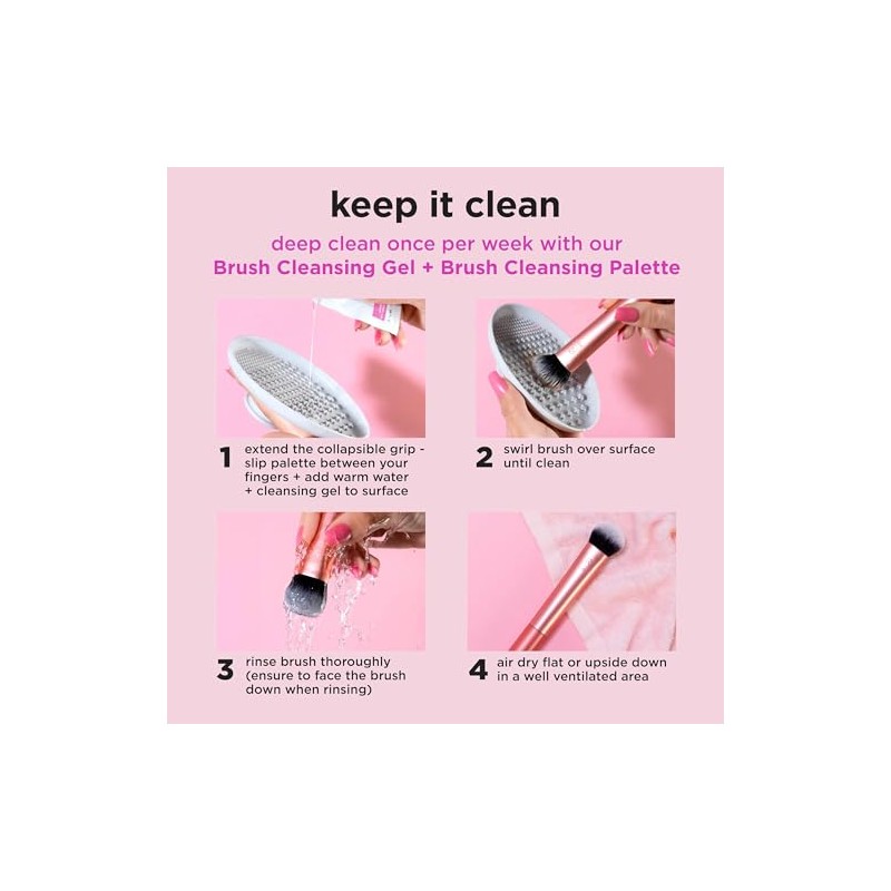Real Techniques Merry Must Haves Juego Brochas Esponjas Base Mejillas