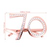 jojofuny Birthday Accessories 70th Birthday Glasses 70 Years Glasses With